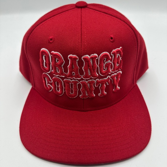 Orange County Logo Red Snapback - Picture 1 of 6